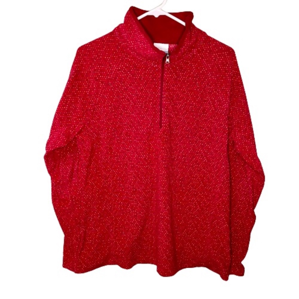 Columbia Fleece Quarter Zip Pullover, Size XL